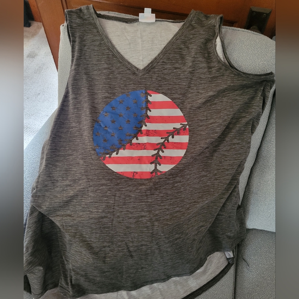 LuLaRoe Kristin  Baseball Tank